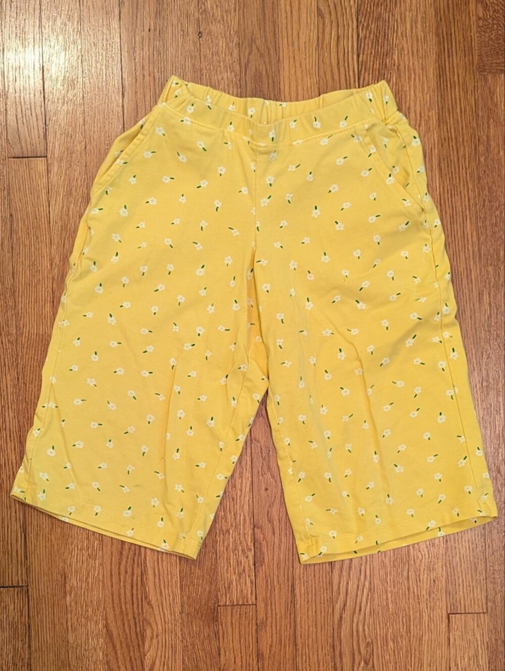 Hanna Andersson Yellow Floral Kids Pants